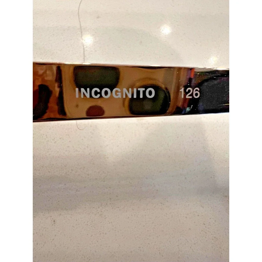 Quay Australia Incognito Sunglasses  Black/Gold  56mm Square Frame Gradient Lens